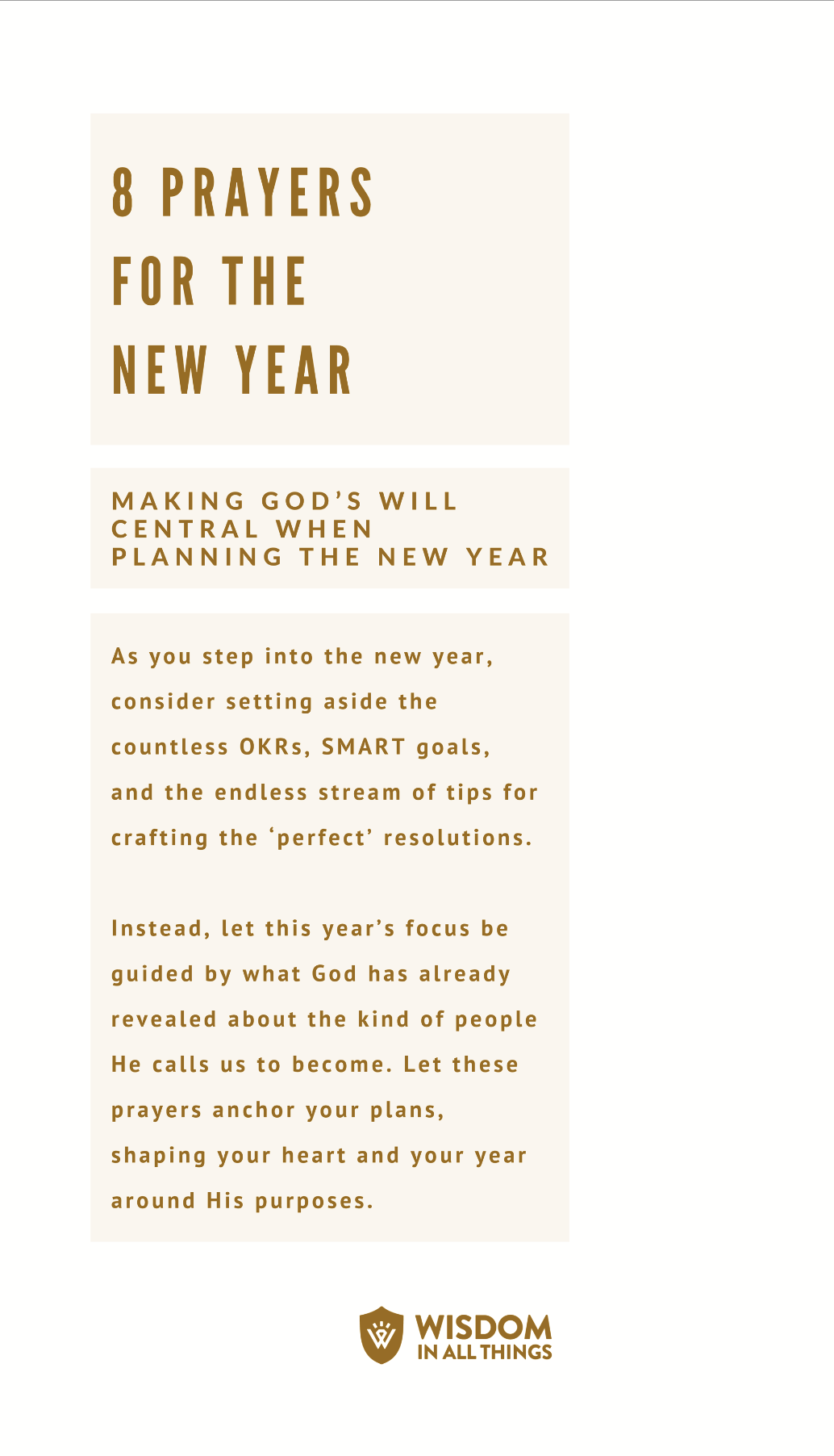 Free Download - 8 Prayers for the New Year